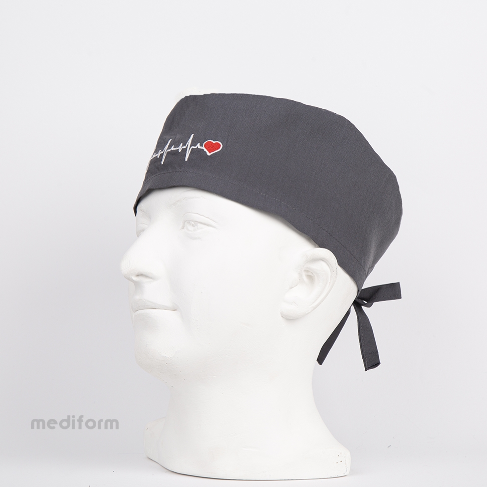کلاه جراحی mediform طوسی طرح ECG