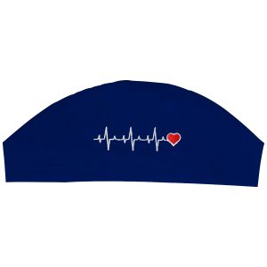 کلاه جراحی mediform آبی نفتی طرح ECG