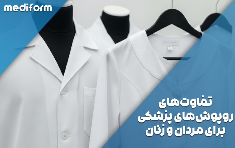 تفاوت روپوش پزشکی مردانه و زنانه