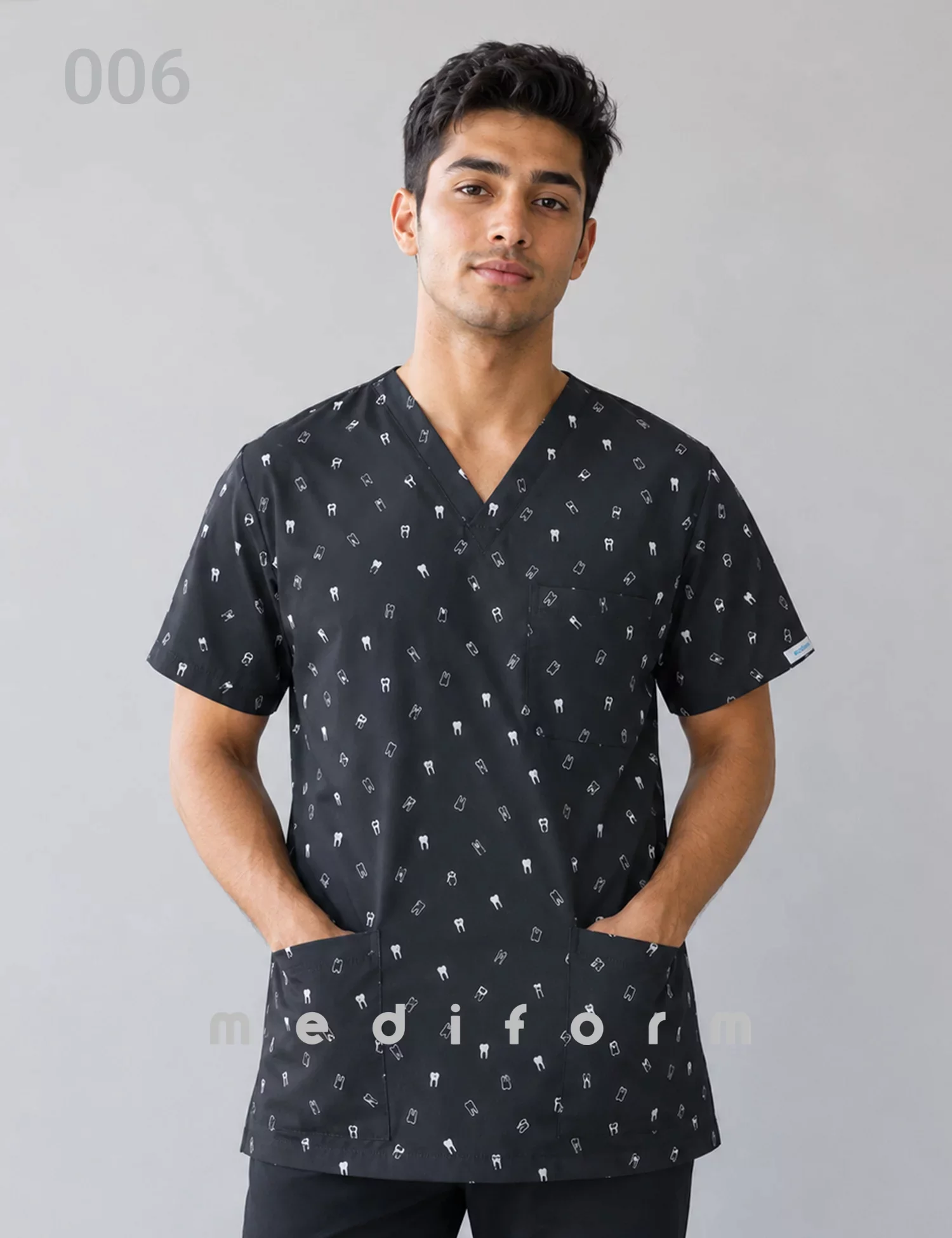 اسکراب پزشکی طرحدار (تاپ تک) سری JOY کد 012