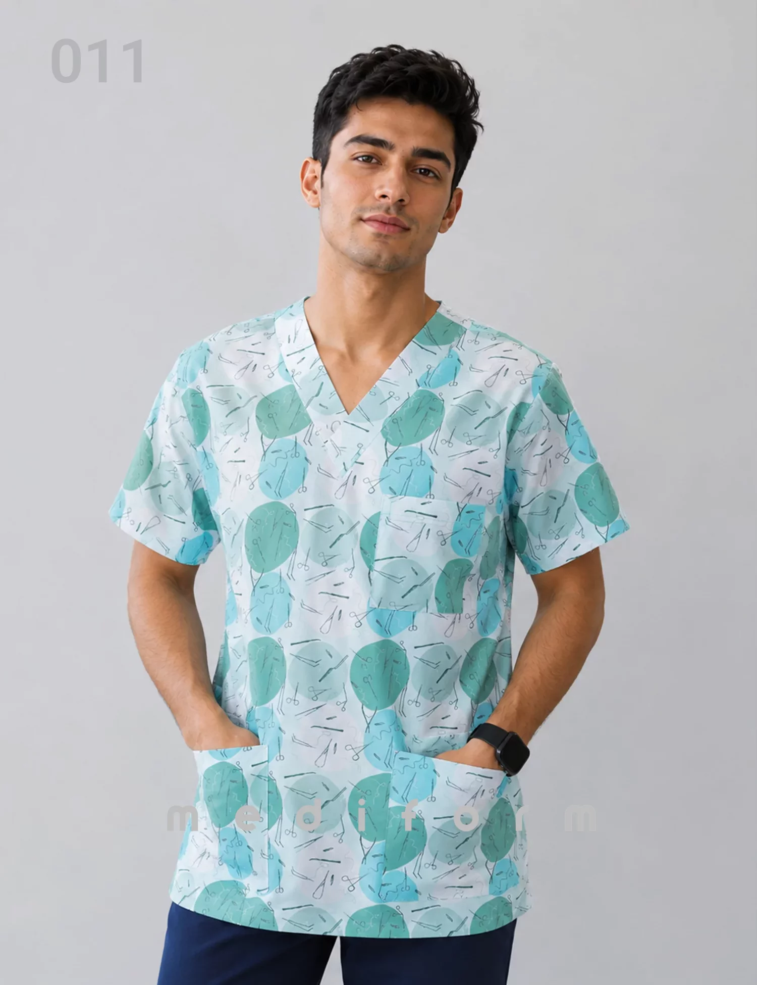 اسکراب پزشکی طرحدار (تاپ تک) سری JOY کد 011
