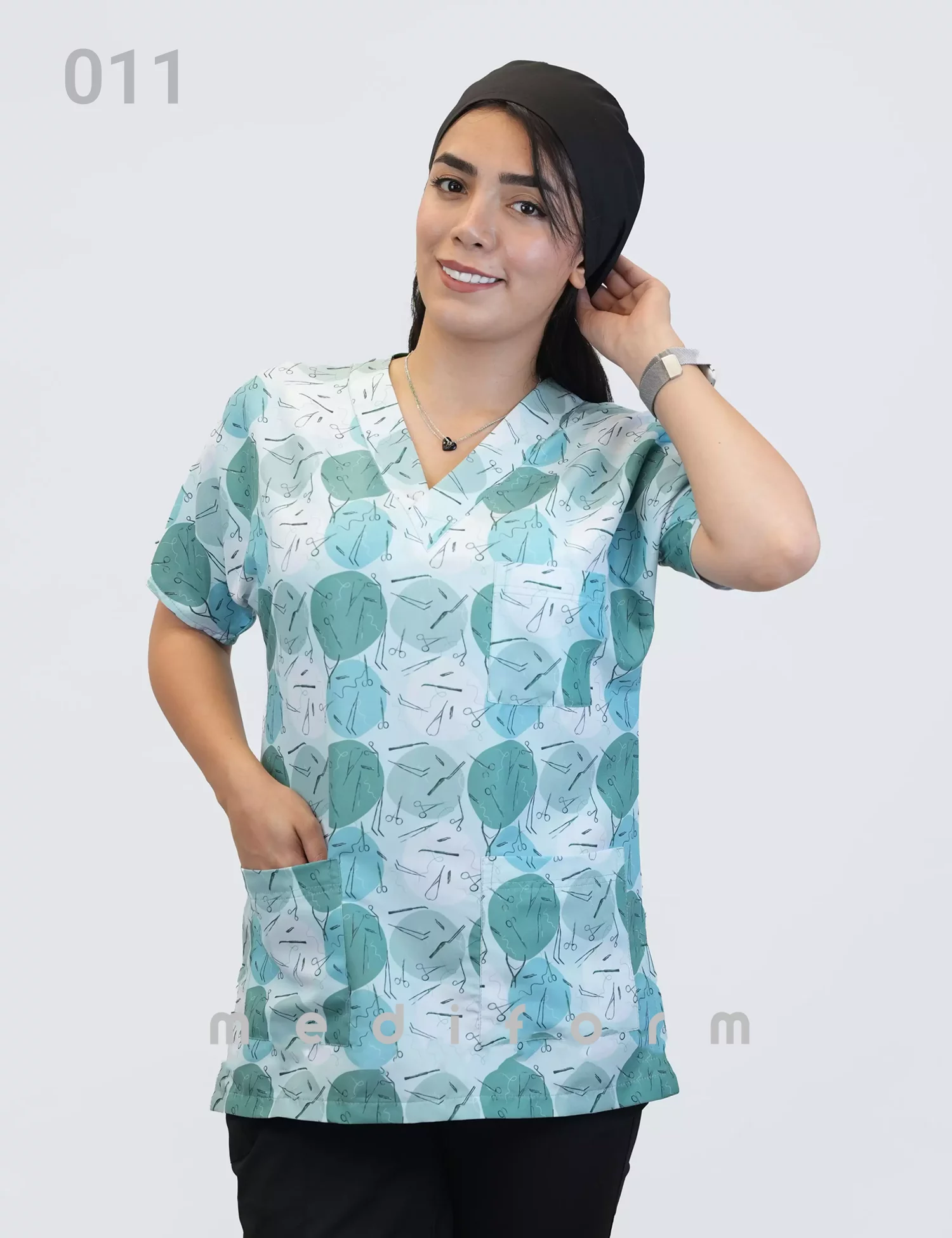 اسکراب پزشکی طرحدار (تاپ تک) سری JOY کد 011